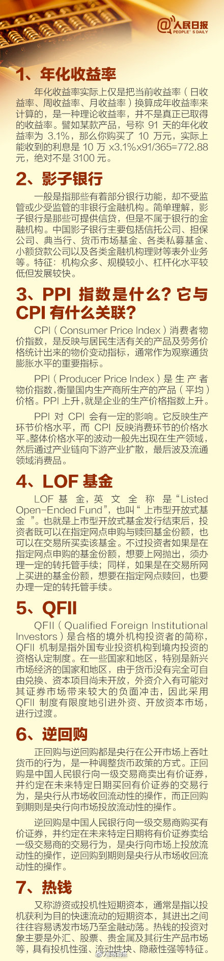 干货：60个基础金融词汇