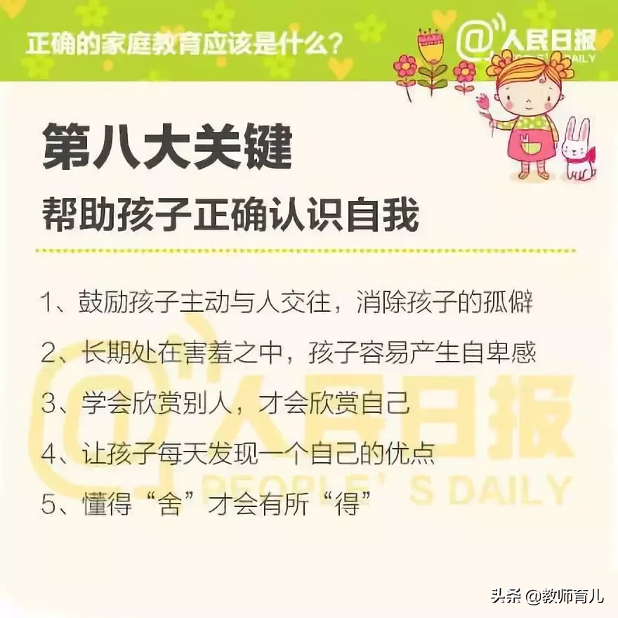 人民日报：父母如何进行正确的家庭教育？这八大关键点值得深思！