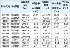 截至11月26日，科创板两融余额合计425