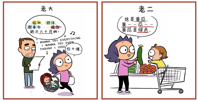 为什么老二总比老大聪明？从怀孕到养娃，这组漫画体现得淋漓尽致