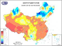 2020年12月1日至2021年2月28日的冬季为暖冬