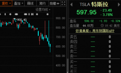 跌掉一个中国平安，特斯拉进入技术性