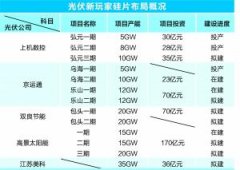 光伏混战打响 新二线玩家逾460亿投资进