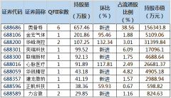  QFII一季度新进9只科创板股 增持5股